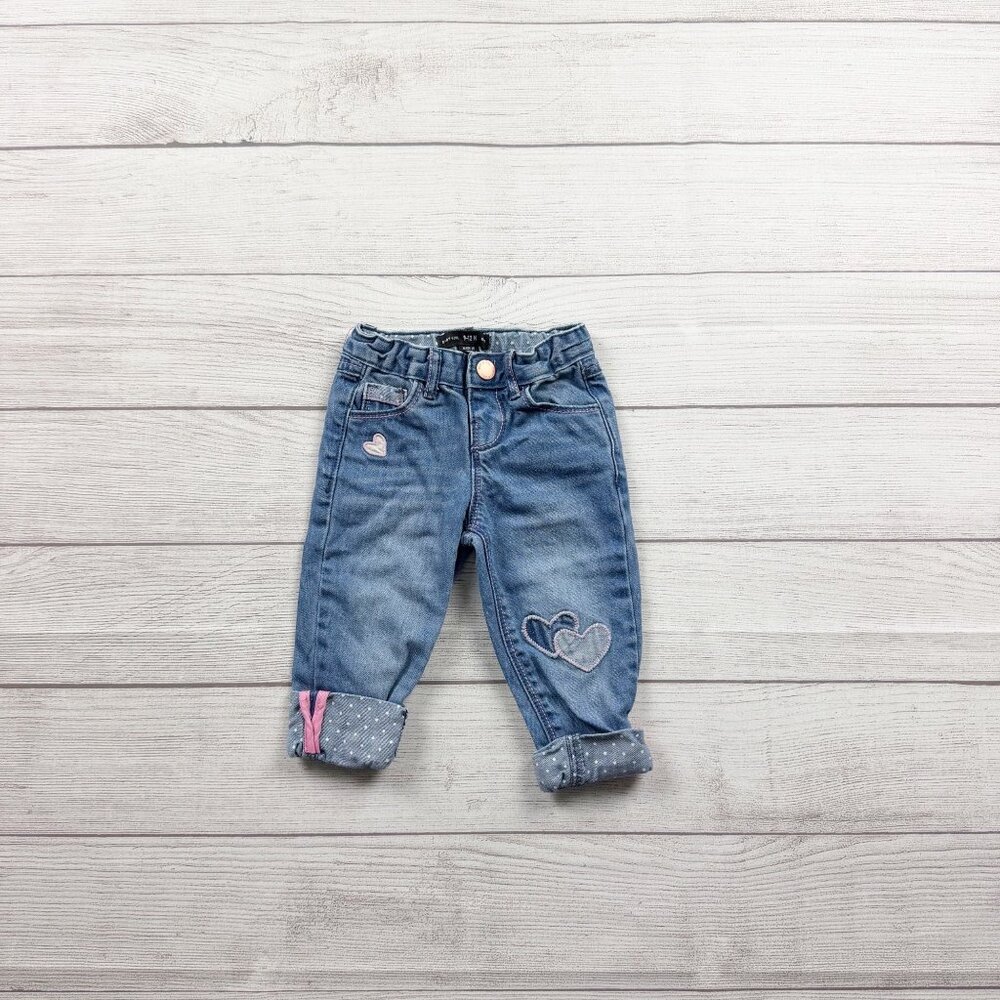 Denim Co Cuffed Heart Jeans